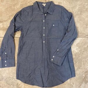 J. Crew chambray popover tunic